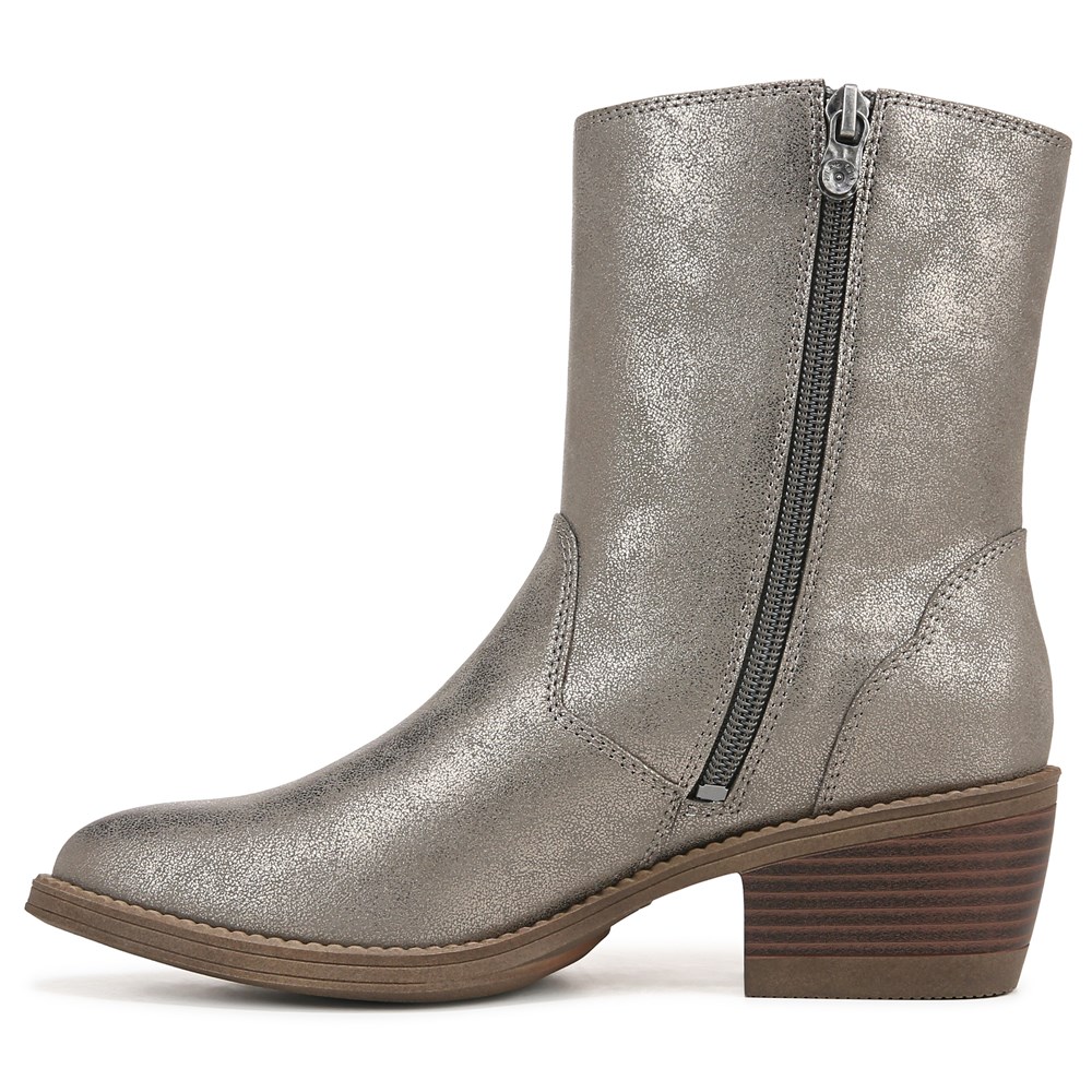 Blowfish Women\'s Rebel 2 Western Bootie - Pewter Metallic