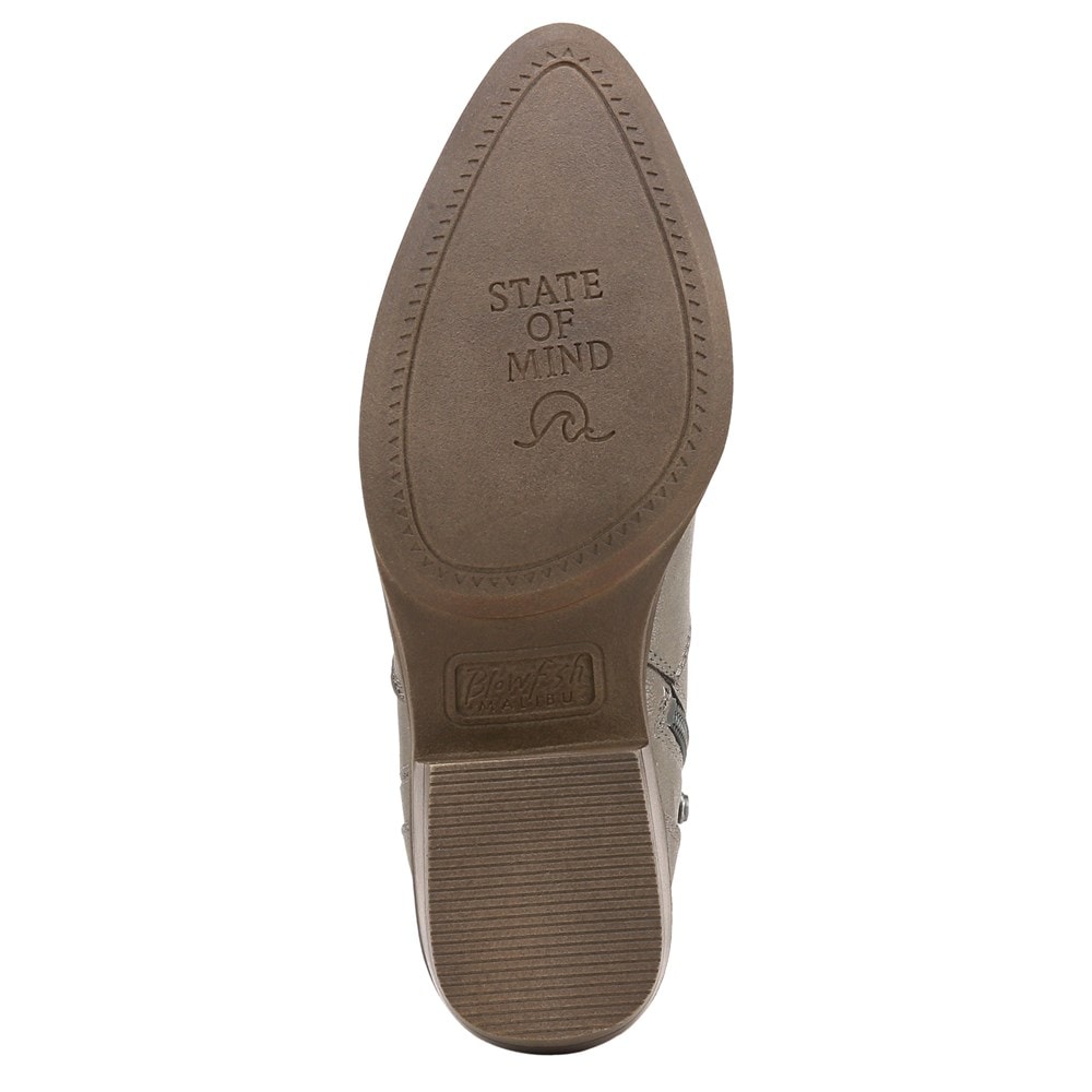 Blowfish Women\'s Rebel 2 Western Bootie - Pewter Metallic