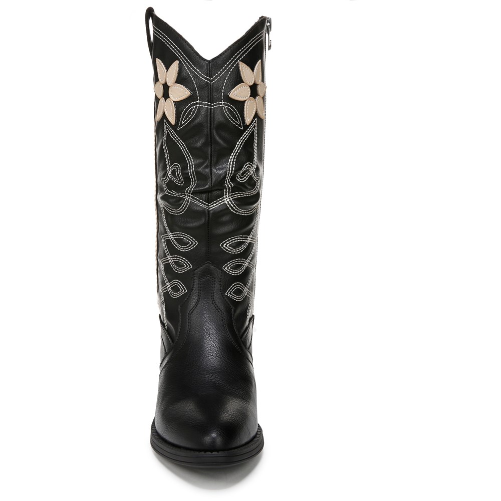 Blowfish Women\'s Romie Western Boot - Black Faux Leather