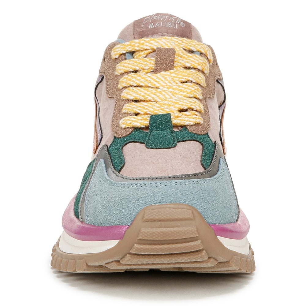 Blowfish Women\'s Leo Retro Lace Up Sneaker - Mauve/Whiskey Microsuede