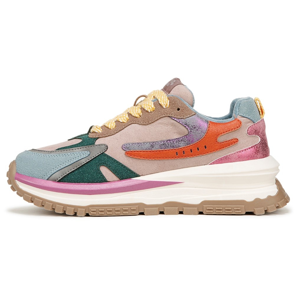Blowfish Women\'s Leo Retro Lace Up Sneaker - Mauve/Whiskey Microsuede