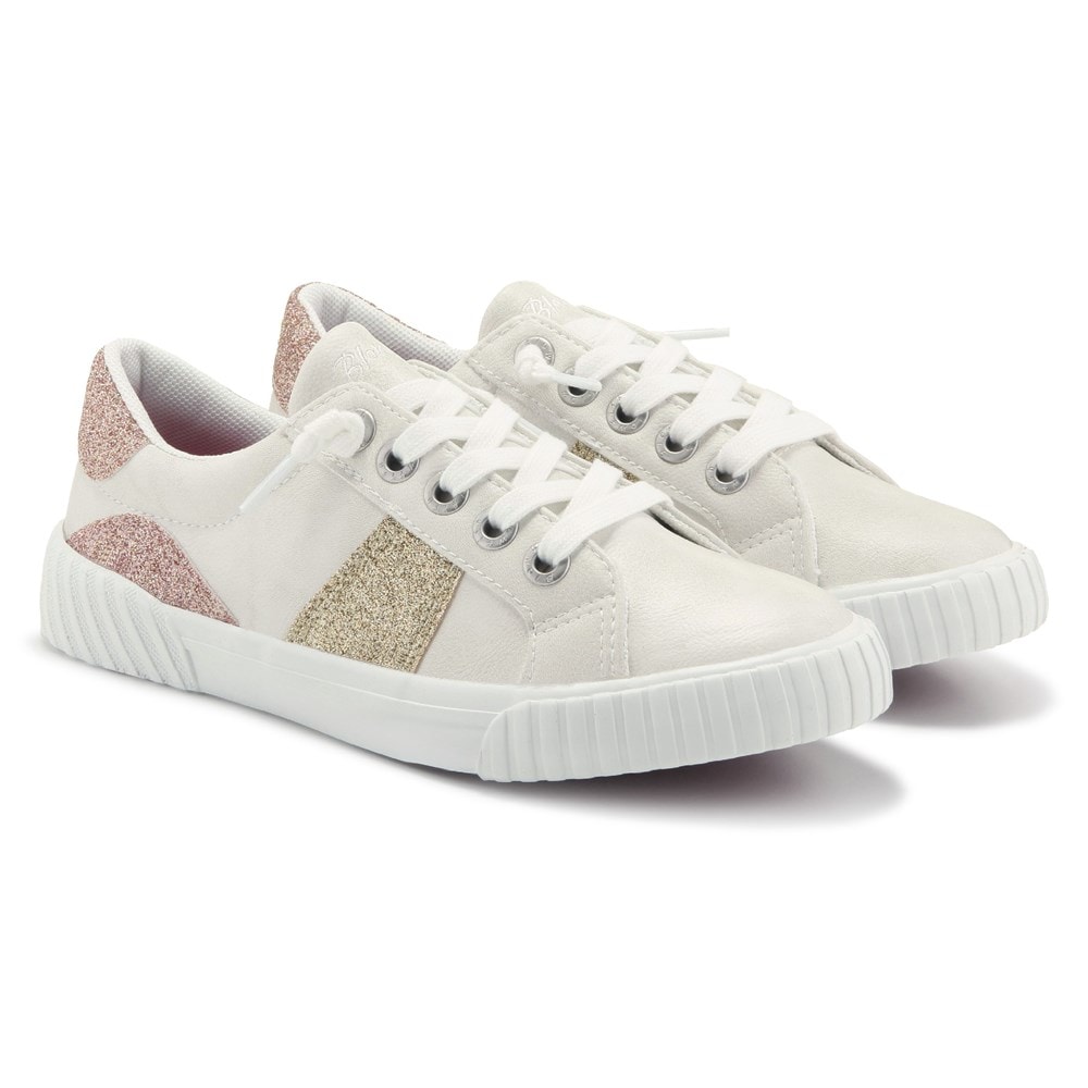 Blowfish Kids' Wave Sneaker Little/Big Kid - Off White/Metallic