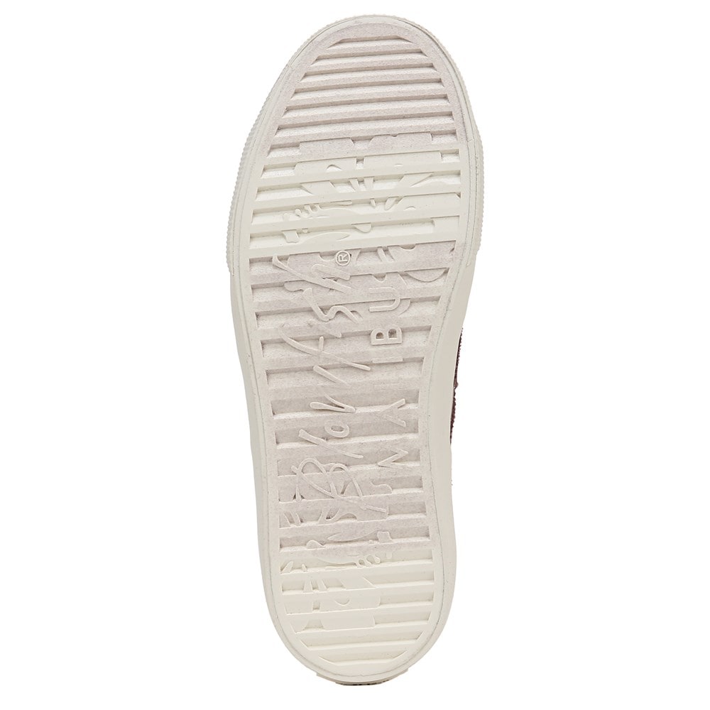 Blowfish Women\'s Vice Lace Up Sneaker - Beige/Red Canvas