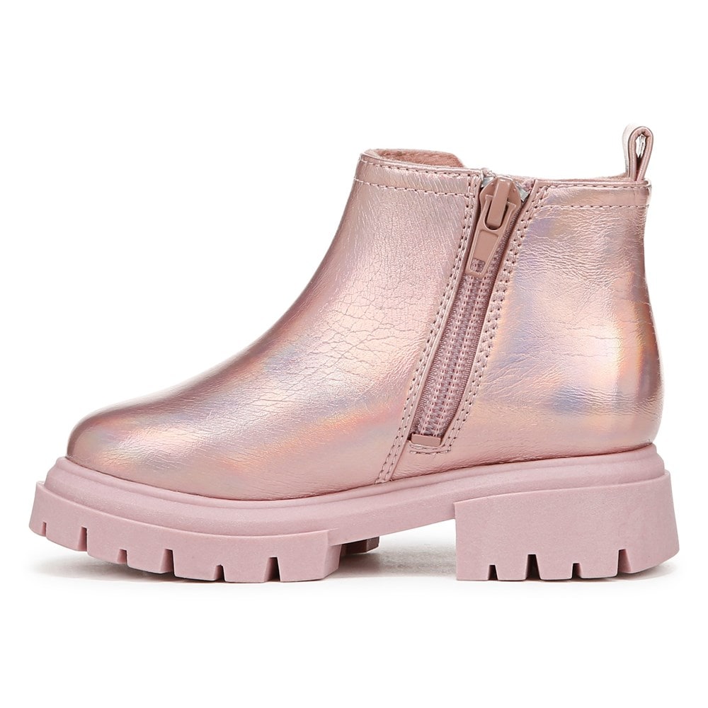 Blowfish Kids\' Carousel-B-T Chelsea Lug Sole Bootie Toddler - Ether Pink Faux Leather