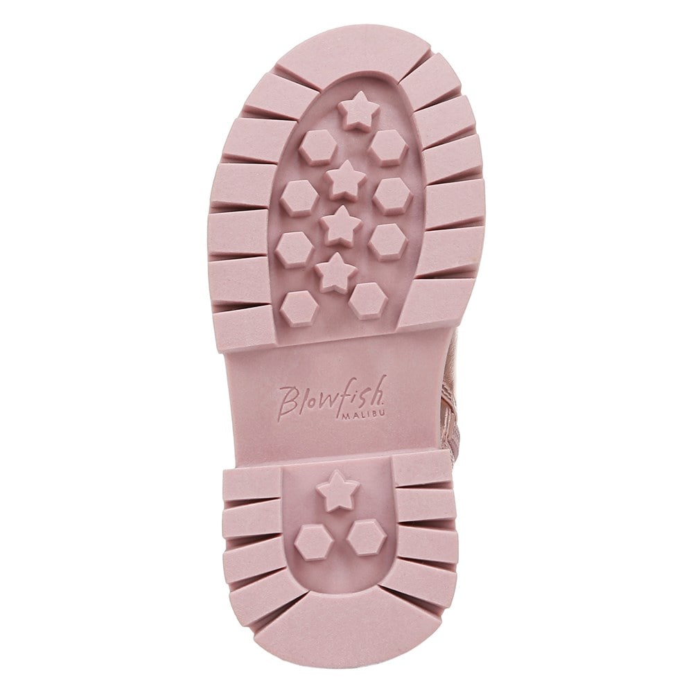 Blowfish Kids\' Carousel-B-T Chelsea Lug Sole Bootie Toddler - Ether Pink Faux Leather