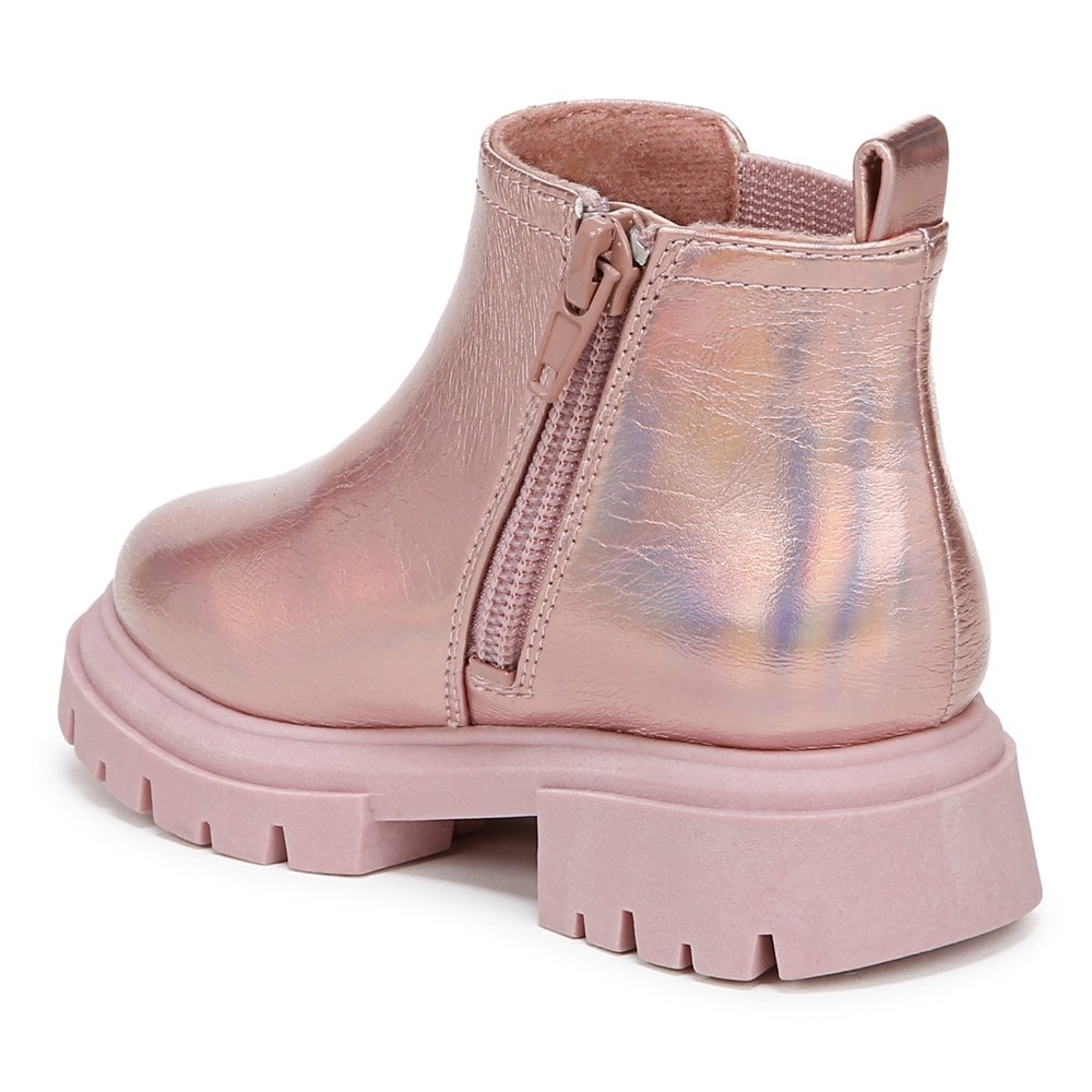 Blowfish Kids\' Carousel-B-T Chelsea Lug Sole Bootie Toddler - Ether Pink Faux Leather