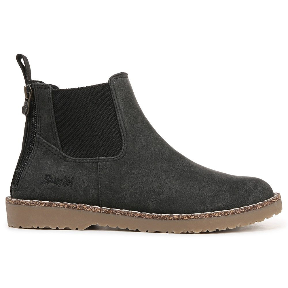 Blowfish Women\'s Chillin Chelsea Ankle Bootie - Black Faux Leather