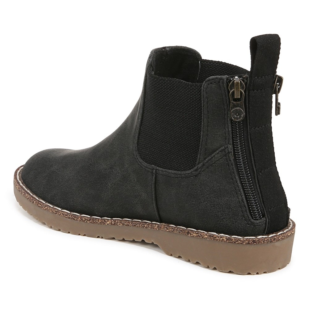 Blowfish Women\'s Chillin Chelsea Ankle Bootie - Black Faux Leather