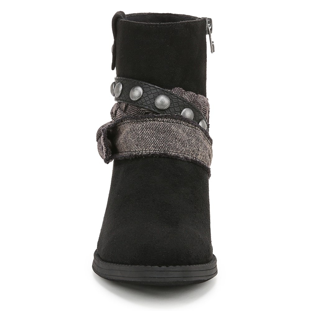 Blowfish Women\'s Rally Western Bootie - Black Microsuede