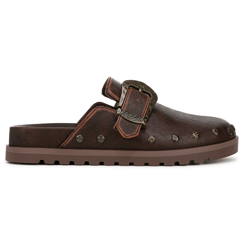 Blowfish Women\'s Skylar Mule - Brown Distressed Faux Leather