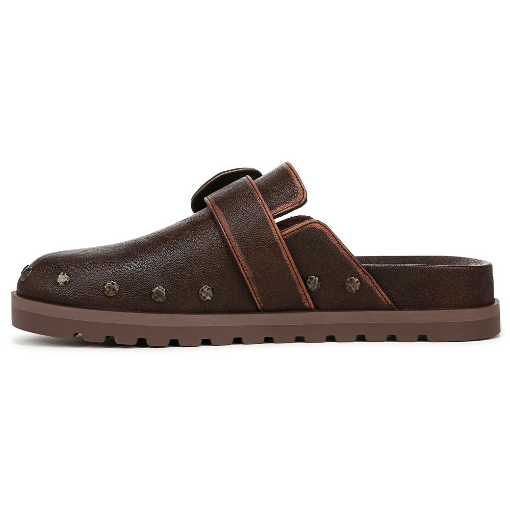 Blowfish Women\'s Skylar Mule - Brown Distressed Faux Leather
