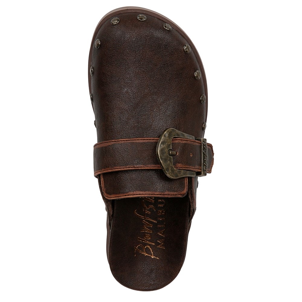 Blowfish Women\'s Skylar Mule - Brown Distressed Faux Leather