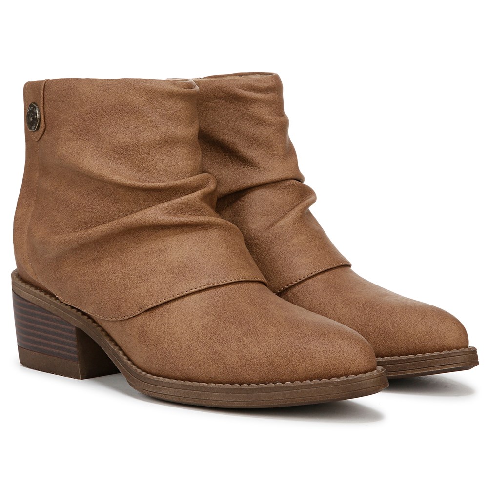 Blowfish Women's Riley Cuffed Western Bootie - Tan