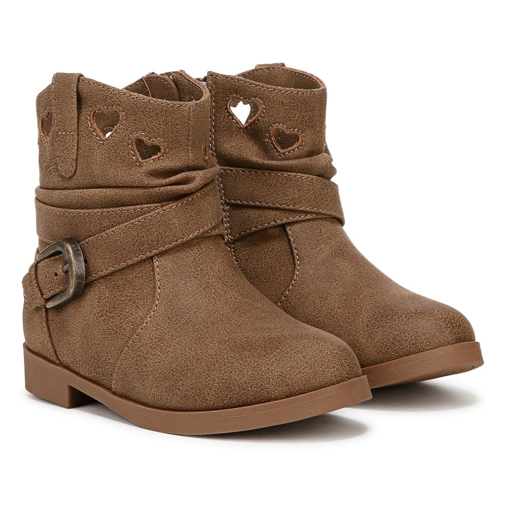 Blowfish Kids' Sabine-T Western Boot Toddler - Brown Faux Leather
