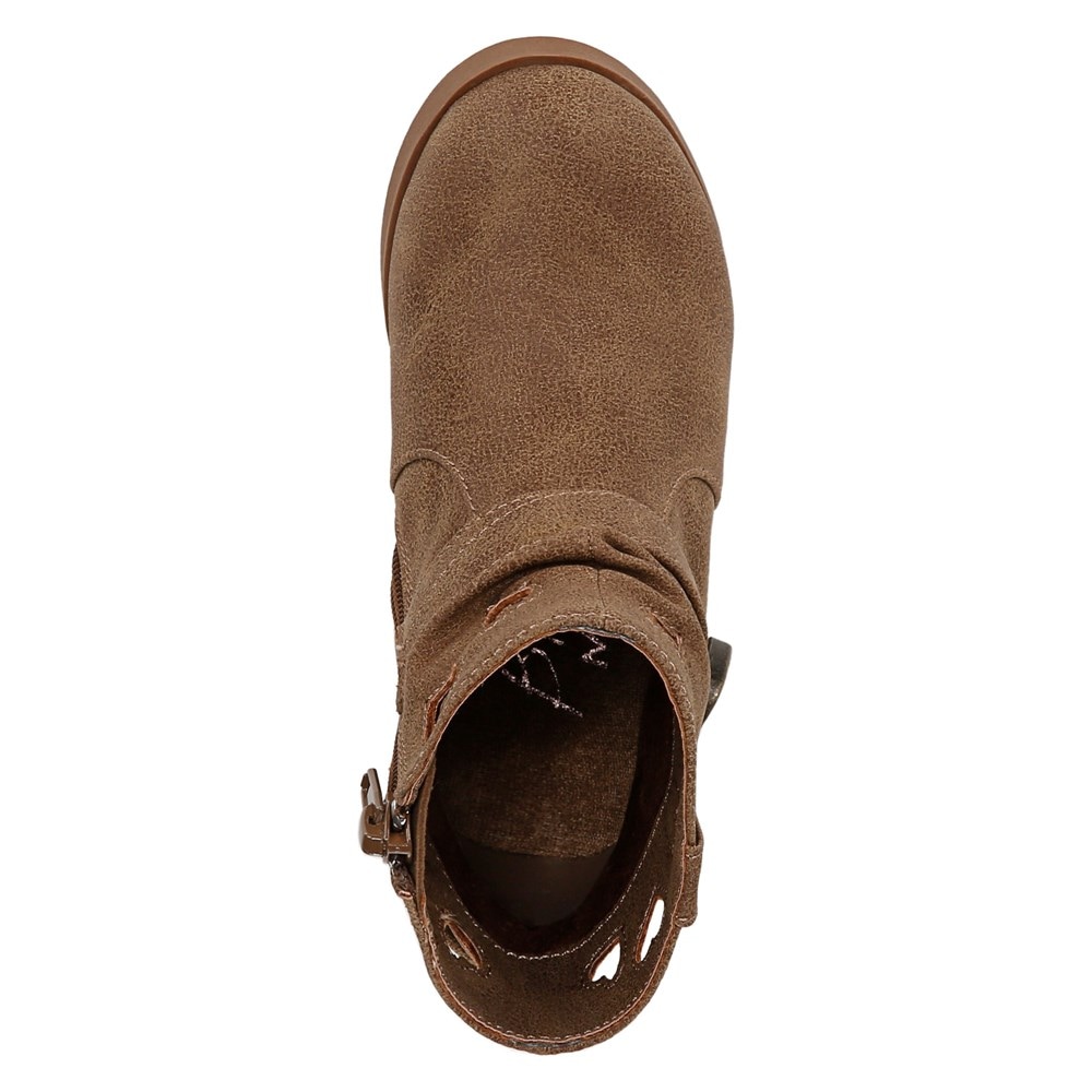 Blowfish Kids\' Sabine-T Western Boot Toddler - Brown Faux Leather