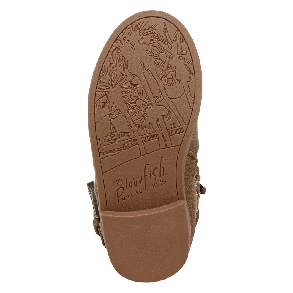 Blowfish Kids\' Sabine-T Western Boot Toddler - Brown Faux Leather