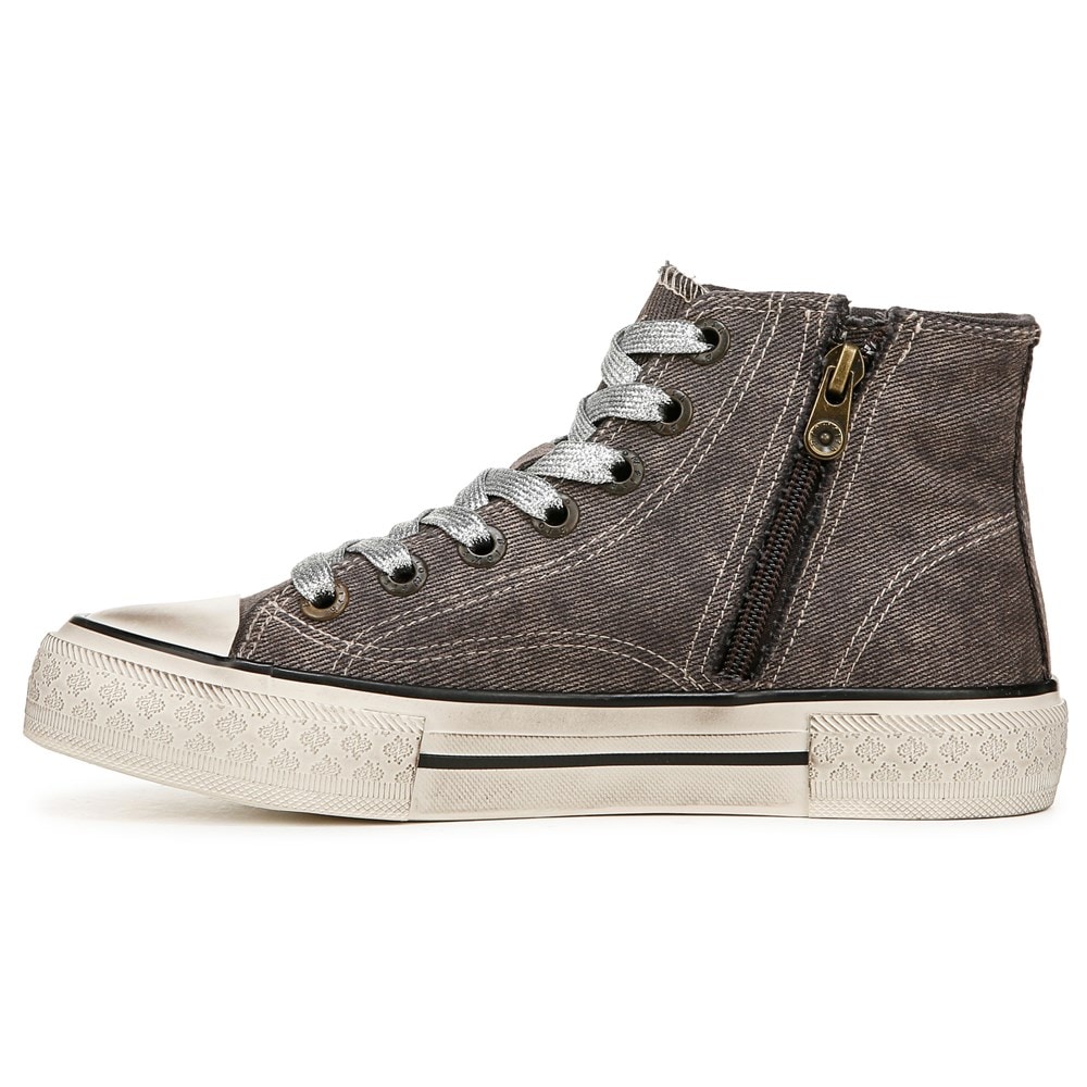 Blowfish Women\'s Kimber-Hi High Top Sneaker - Grey Acidwash Twill