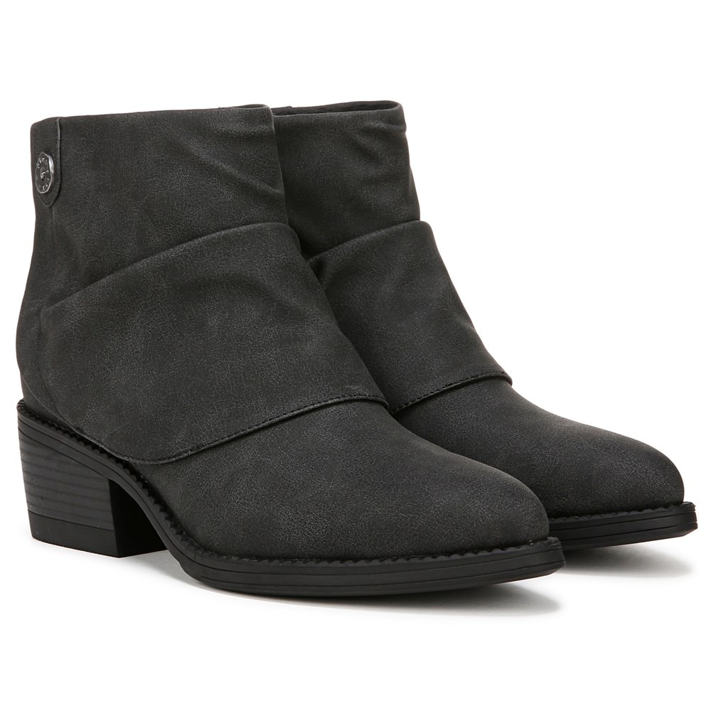 Blowfish Women's Riley Cuffed Western Bootie - Black