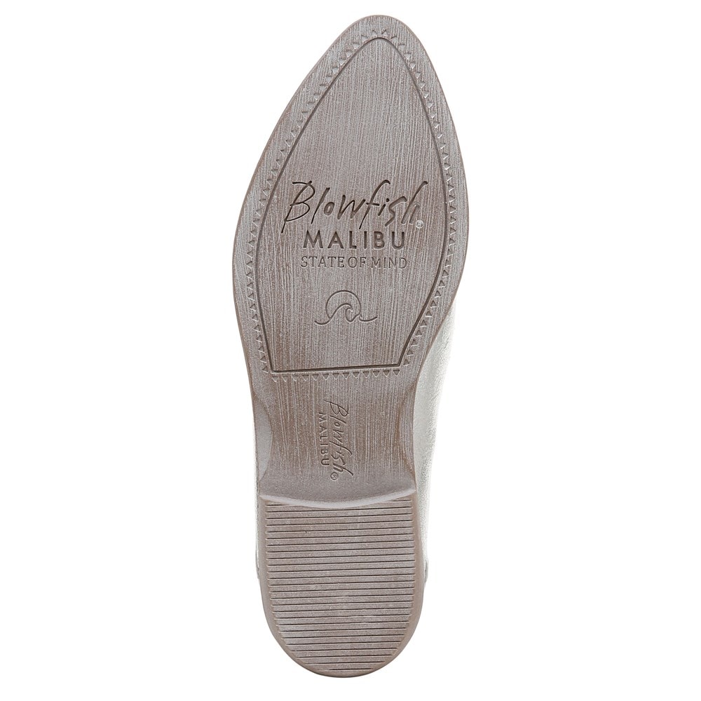 Blowfish Women\'s Harper Loafer Flat - Silver Metallic Faux Leather