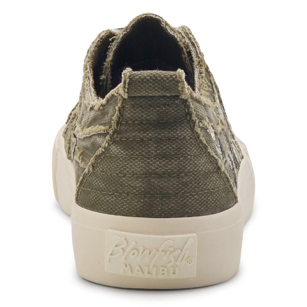 Blowfish Women\'s Vivid Lace Up Sneaker - Olive Flowers