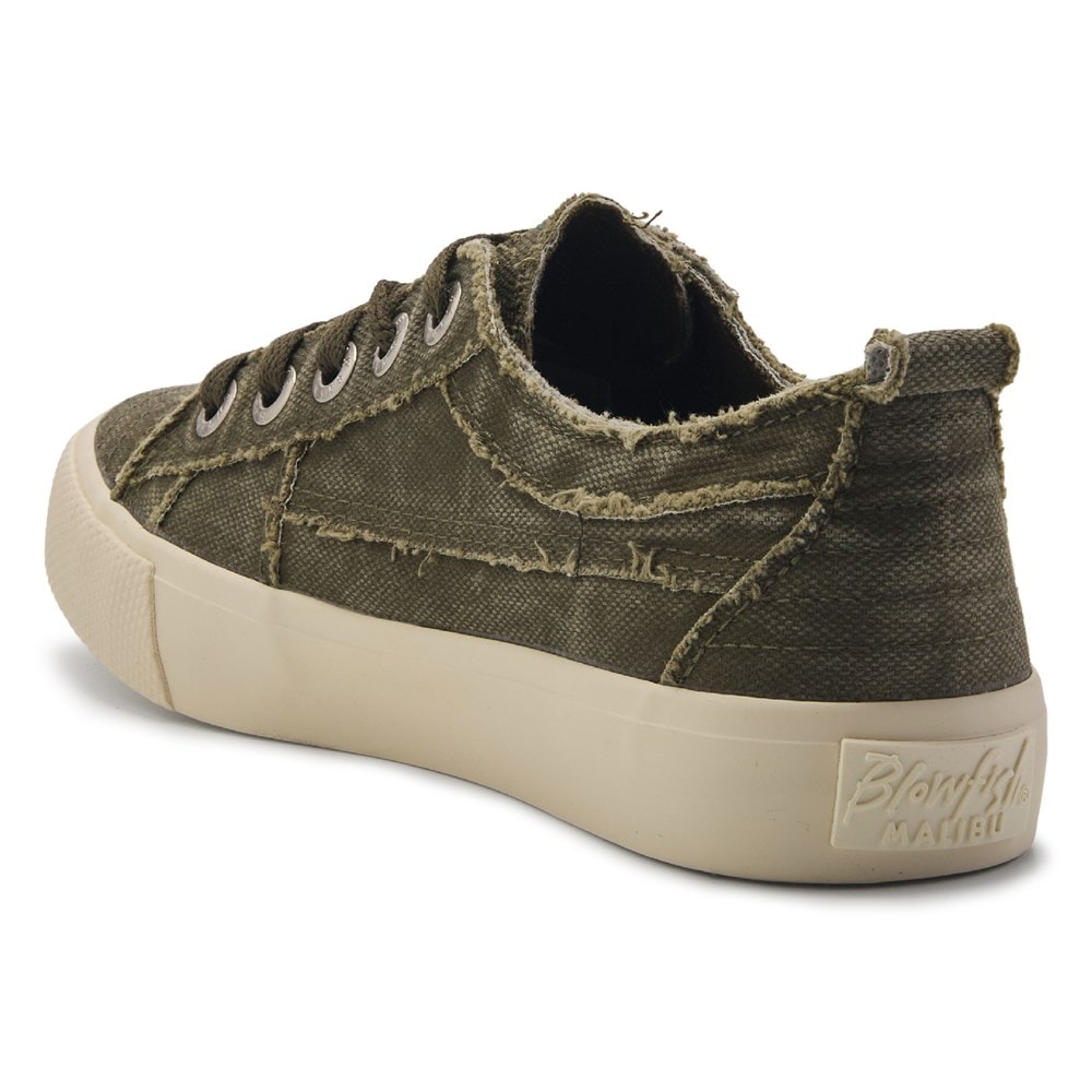 Blowfish Women\'s Vivid Lace Up Sneaker - Olive Flowers