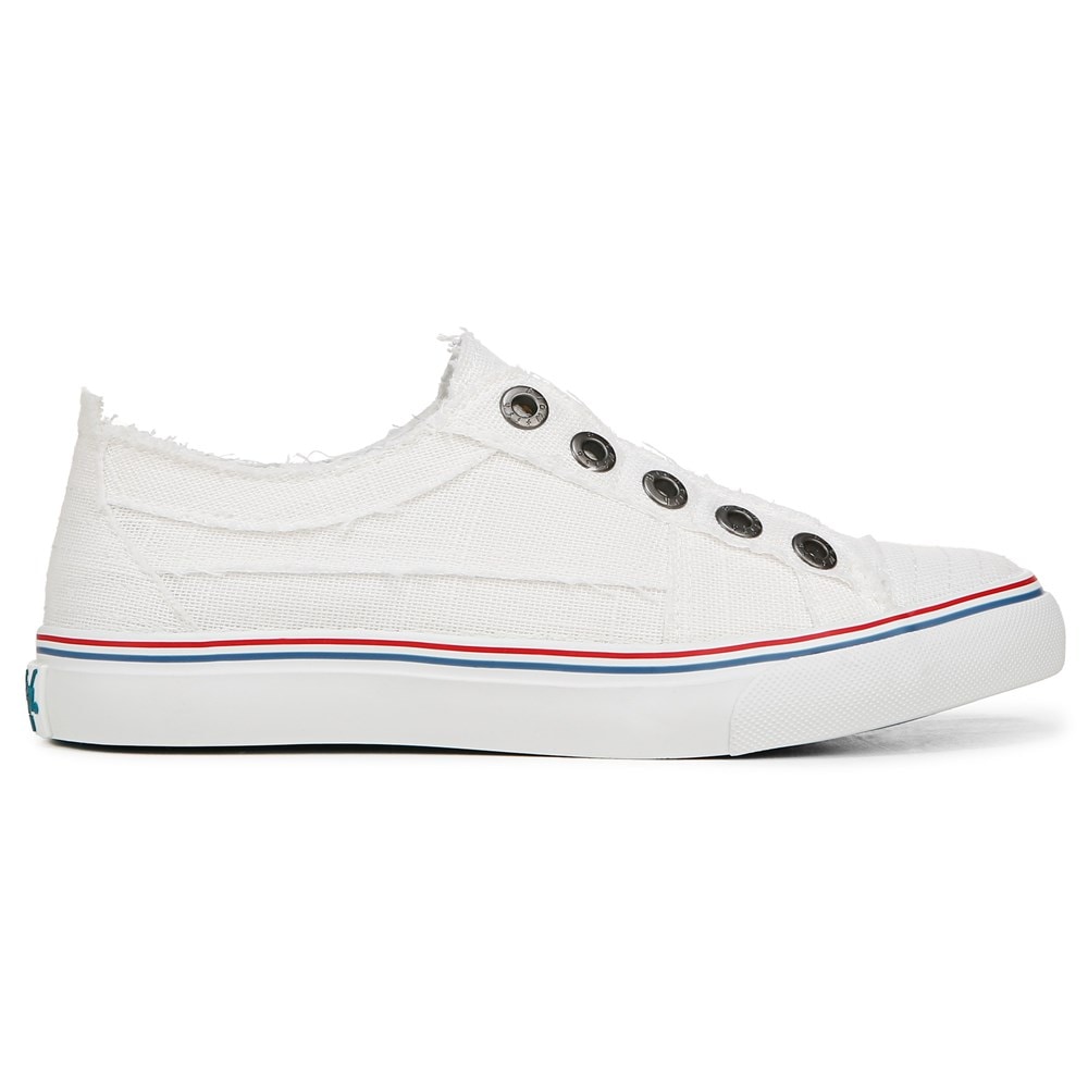 Blowfish Women\'s Play Slip On Sneaker - White Linen