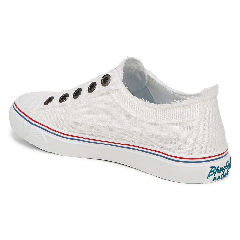 Blowfish Women\'s Play Slip On Sneaker - White Linen