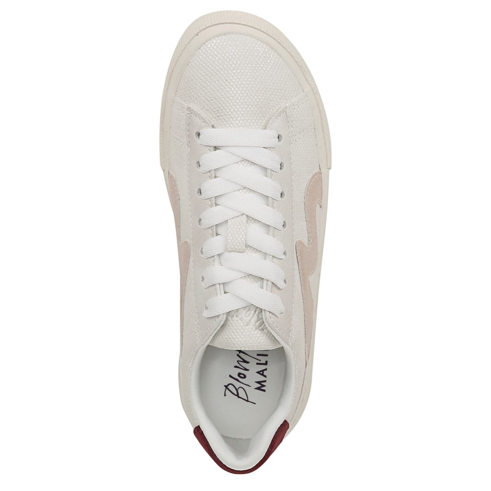 Blowfish Women\'s Vice Lace Up Sneaker - Off White/Plum Canvas