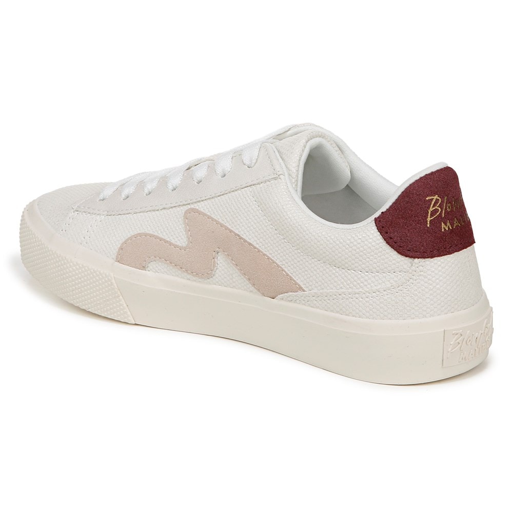 Blowfish Women\'s Vice Lace Up Sneaker - Off White/Plum Canvas