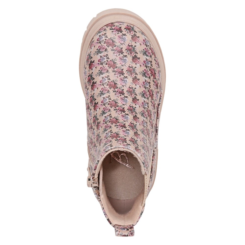 Blowfish Kids\' Carousel-B-T Chelsea Lug Sole Bootie Toddler - Sugar Pink Rose Faux Leather
