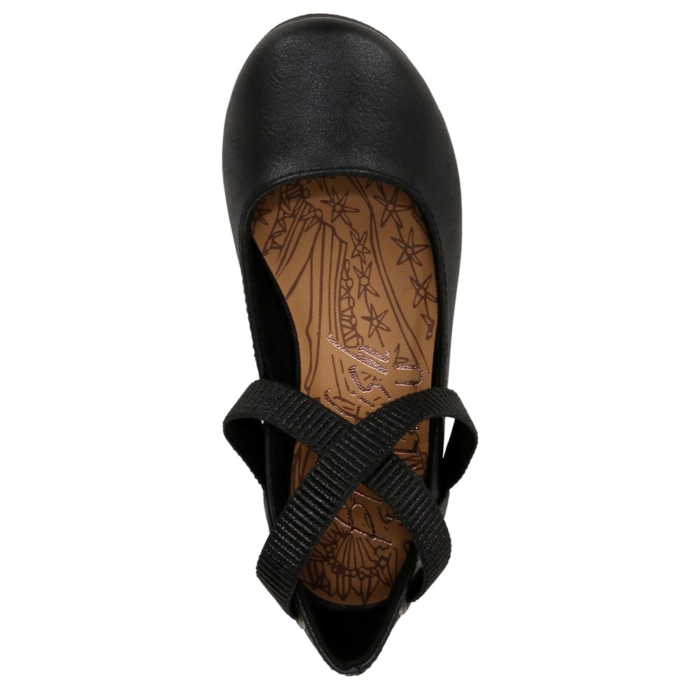 Blowfish Kids\' Pixi Ballet Flat Little/Big Kid - Black Faux Leather