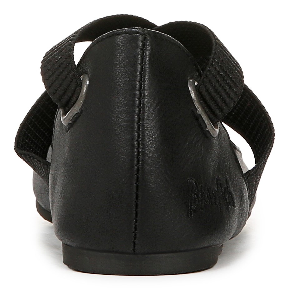 Blowfish Kids\' Pixi Ballet Flat Little/Big Kid - Black Faux Leather