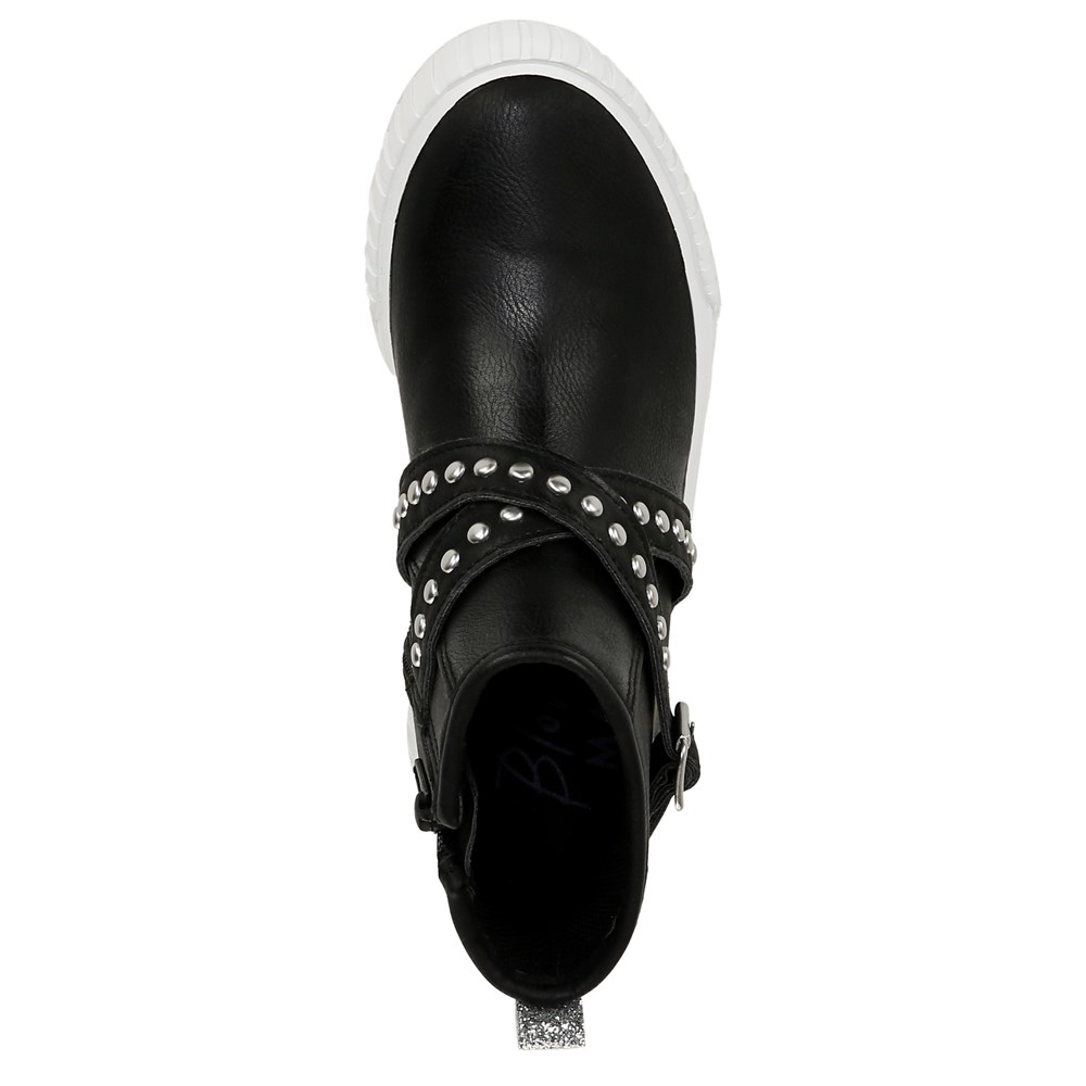 Blowfish Kids\' Wayout-K Sneaker Boot Little/Big Kid - Black Faux Leather