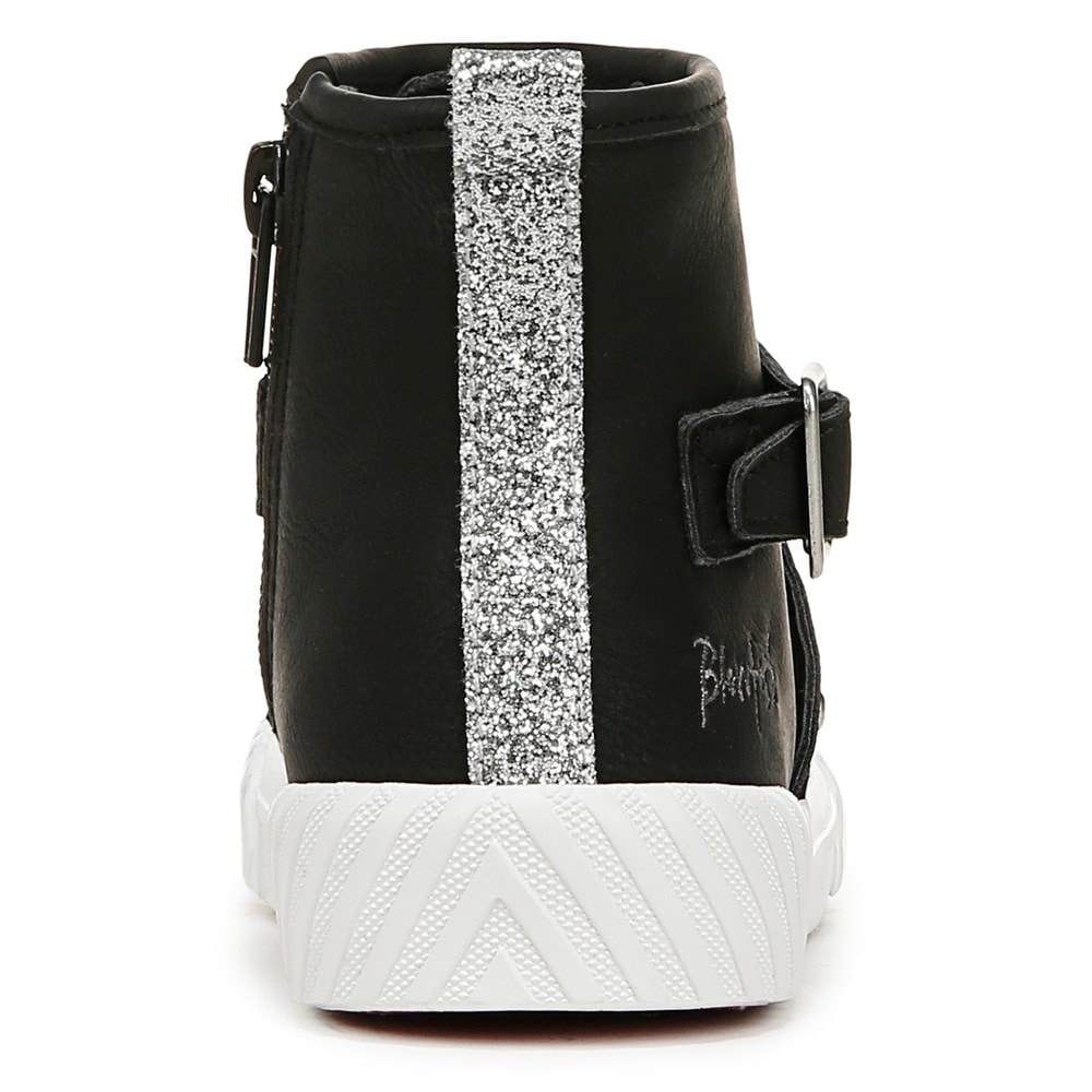 Blowfish Kids\' Wayout-K Sneaker Boot Little/Big Kid - Black Faux Leather