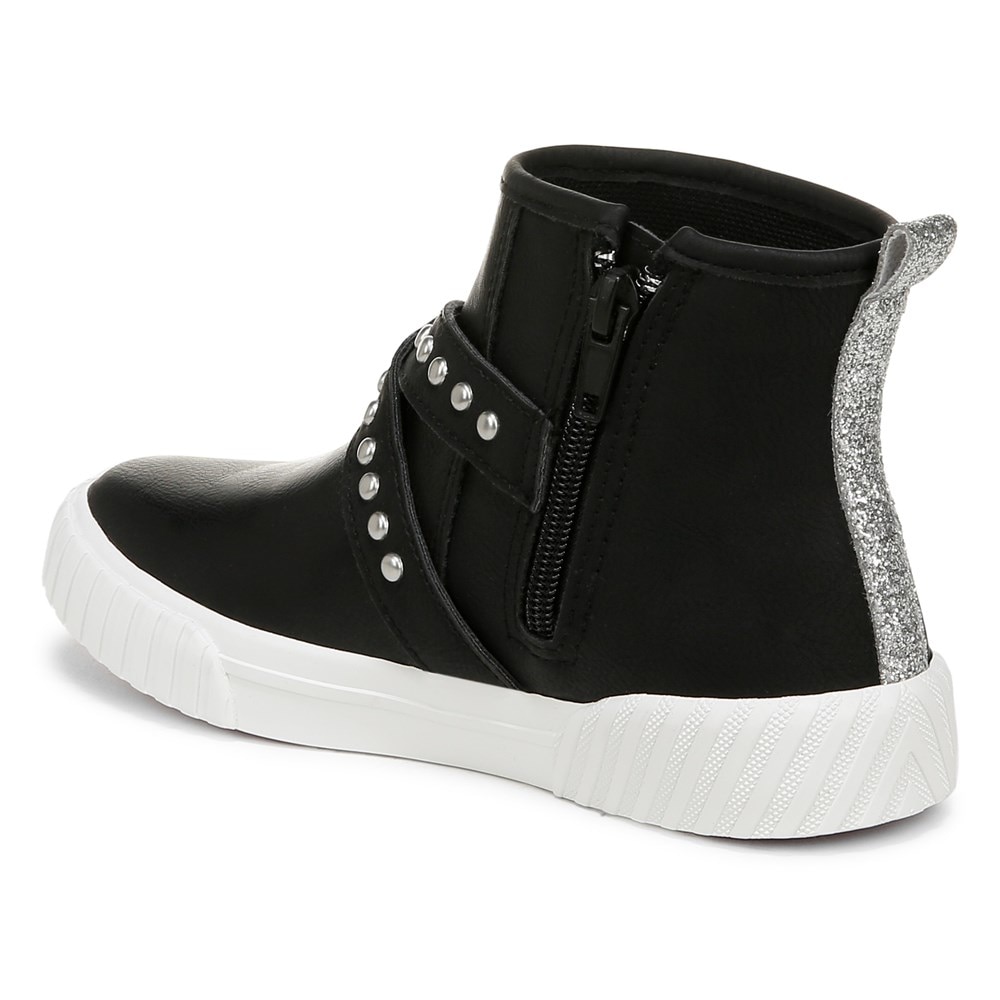 Blowfish Kids\' Wayout-K Sneaker Boot Little/Big Kid - Black Faux Leather