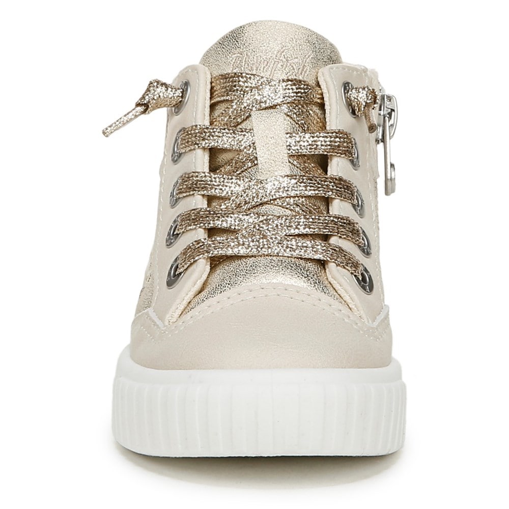 Blowfish Kids\' Wanderland Canvas High Top Sneaker Toddler/Little Kid - Cream/Gold