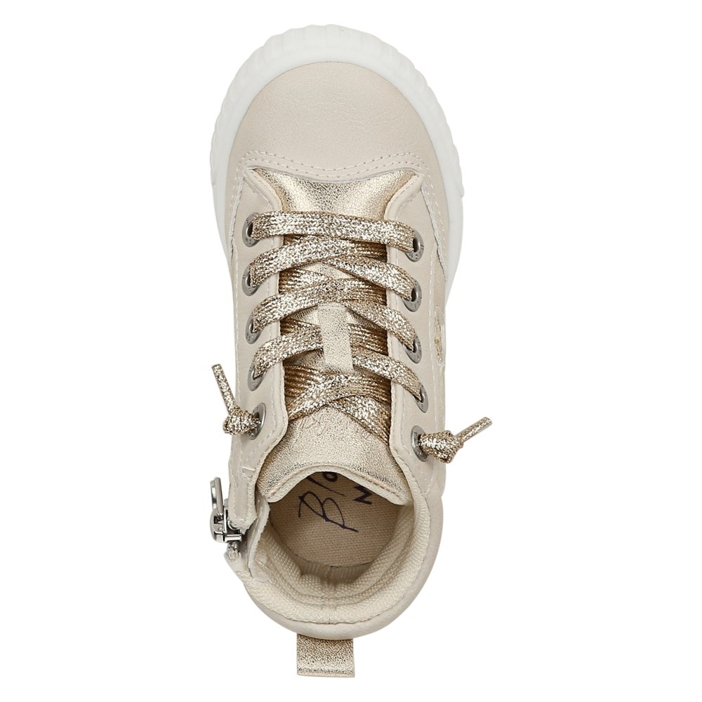 Blowfish Kids\' Wanderland Canvas High Top Sneaker Toddler/Little Kid - Cream/Gold