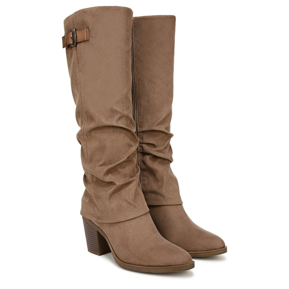 Blowfish Women's Carefree Cuff Boot - Taupe Micro