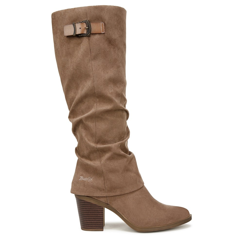 Blowfish Women\'s Carefree Cuff Boot - Taupe Micro