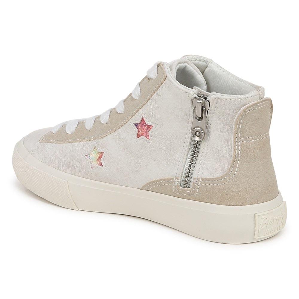 Blowfish Kids\' Vesa-K High Top Sneaker Little/Big Kid - Off White Star