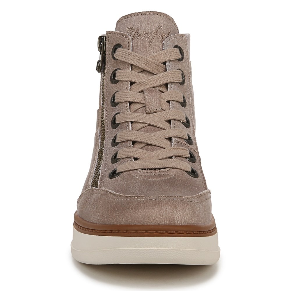 Blowfish Women\'s Camden Wedge Sneaker Boot - Mushroom Microsuede