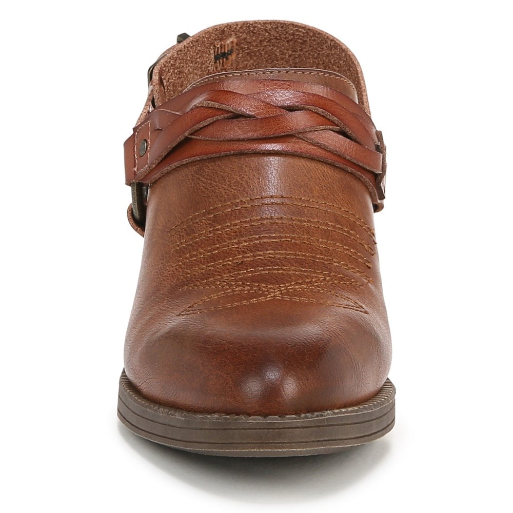 Blowfish Women\'s Robin Western Mule - Tan Faux Leather