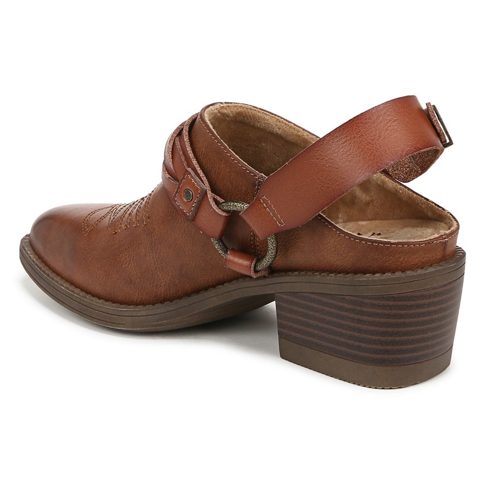 Blowfish Women\'s Robin Western Mule - Tan Faux Leather
