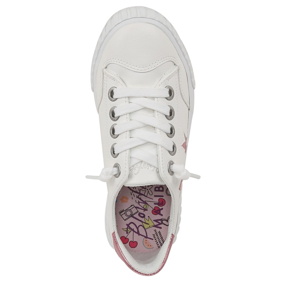 Blowfish Kids\' Wander-K Slip On Sneaker Little/Big Kid - White Faux Leather