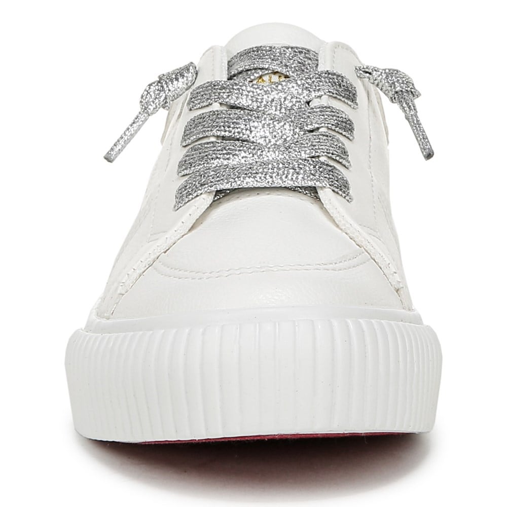 Blowfish Kids\' Cambria-K Slip On Sneaker Little/Big Kid - White/Silver Faux Leather
