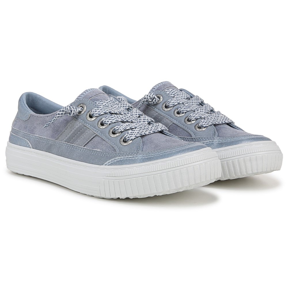 Blowfish Women's Alex Slip On Sneaker - Blue Fabric/Faux Leather