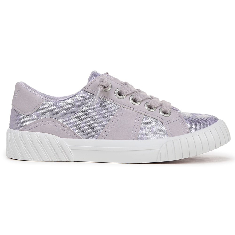 Blowfish Kids\' Wave-K Slip On Sneaker Little/Big Kid - Lavender Canvas/Faux Leather