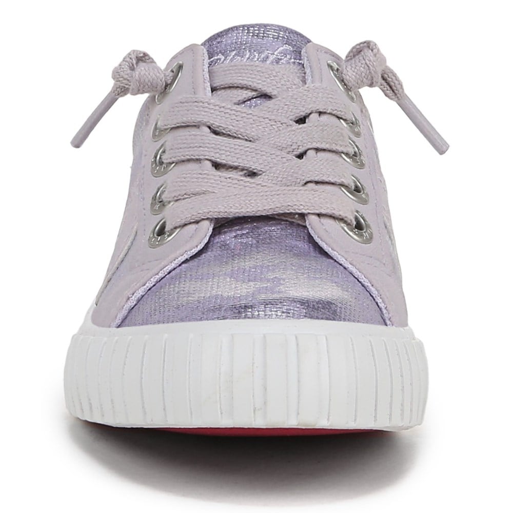 Blowfish Kids\' Wave-K Slip On Sneaker Little/Big Kid - Lavender Canvas/Faux Leather
