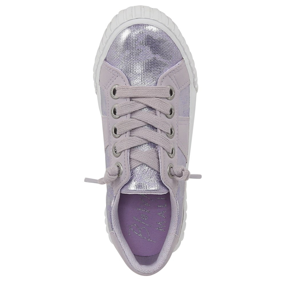 Blowfish Kids\' Wave-K Slip On Sneaker Little/Big Kid - Lavender Canvas/Faux Leather