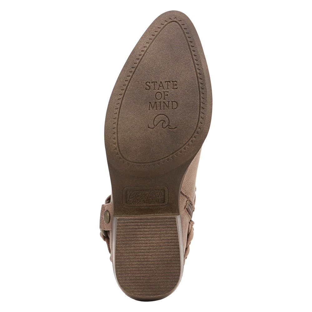 Blowfish Women\'s Roadtrip Western Bootie - Whiskey Faux Suede